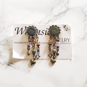 Handmade steampunk earrings